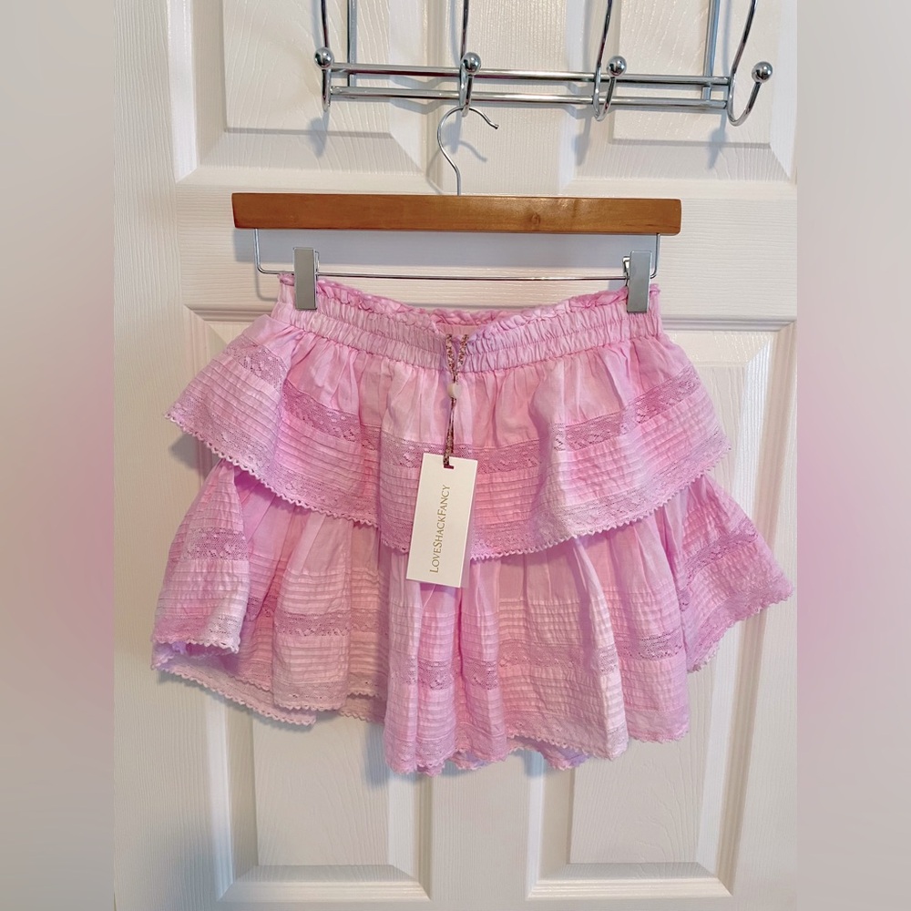 Brand New! Love Shack Fancy mini skirt. XS.